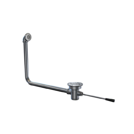 NBR Equipment P5LDF Lever Handle Waste Drain With Over Flow Head & Tube 2"male & 1-1/2" Female Threading