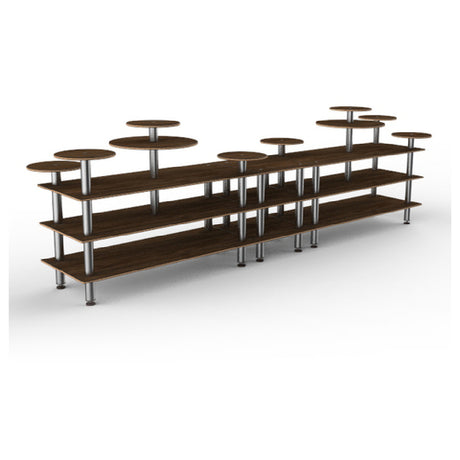 Steelite MGCMLB08WSXF Mogogo Buffet Solutions Modular Display Station 3-tier 180-1/2" X 38" X 54"H