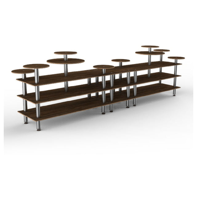 Steelite MGCMLB08WSXF Mogogo Buffet Solutions Modular Display Station 3-tier 180-1/2" X 38" X 54"H