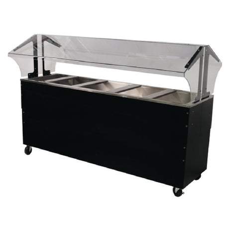 Advance Tabco B5-CPU-B-SB Ice Cooled Portable Food Buffet Table 77-3/4"W X 35"D X 53"H