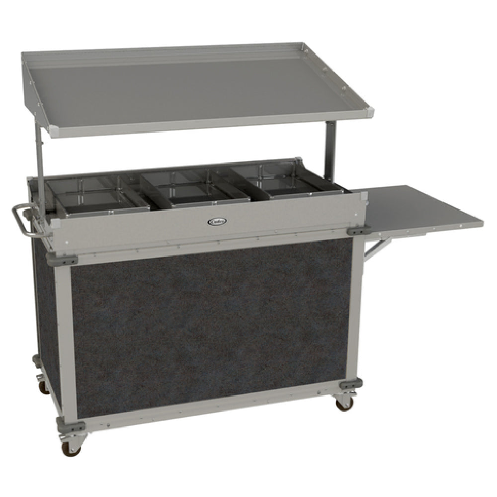 Cadco CBC-GG-B3-L3 MobileServ® Standard Grab & Go Merchandising Cart Large 1-sided Grab & Go Shelf On Top