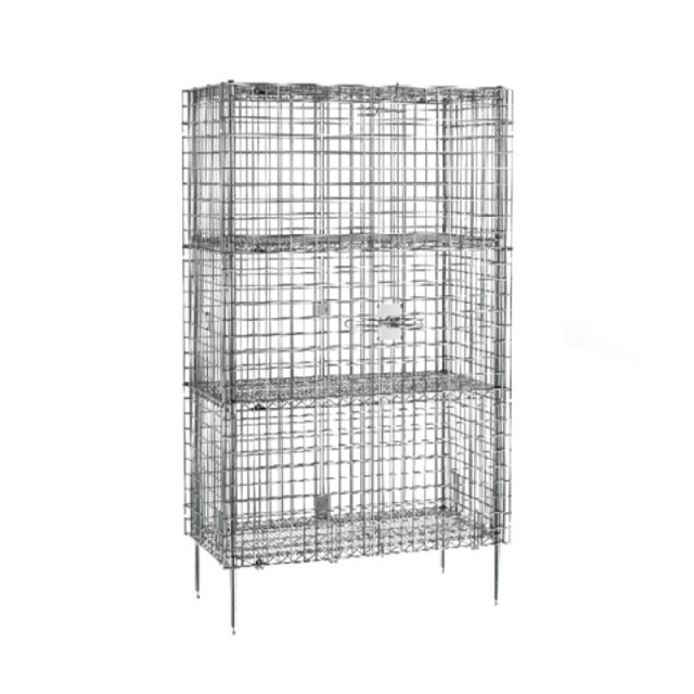 Metro SEC55C-2SE - Super Erecta® Security Unit, Stationary, Chrome Plated Finish