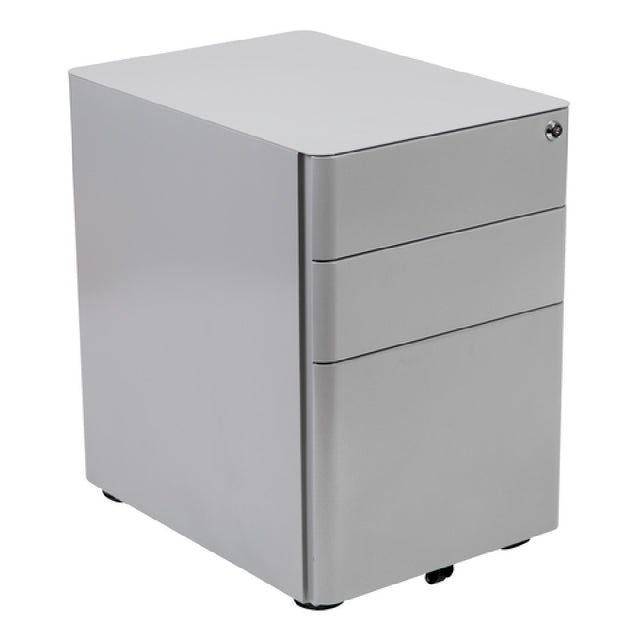 Flash Furniture HZ-CHPL-01-GRY-GG Mobile Drawer Cabinet 15-1/2"W X 21"D X 22-3/4"H