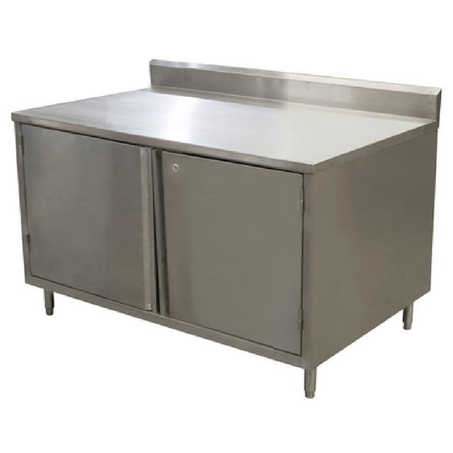 BK Resources CSTR5-2448HL Work Table Cabinet Base With Hinged Doors & Lock 48"W X 24"D X 39-3/4"H Overall Size