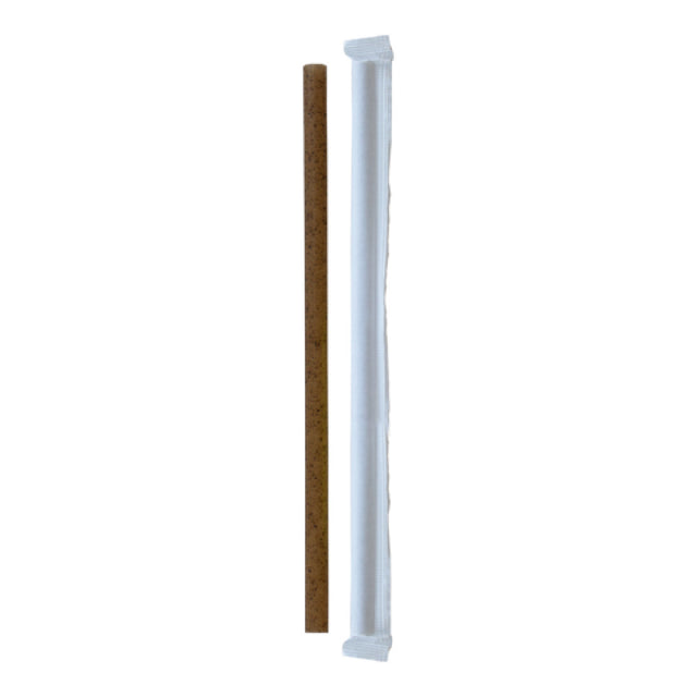 PacknWood 210CHCO19GW - Giant Straws, 0.3" Dia. X 7.75"H, Compostable