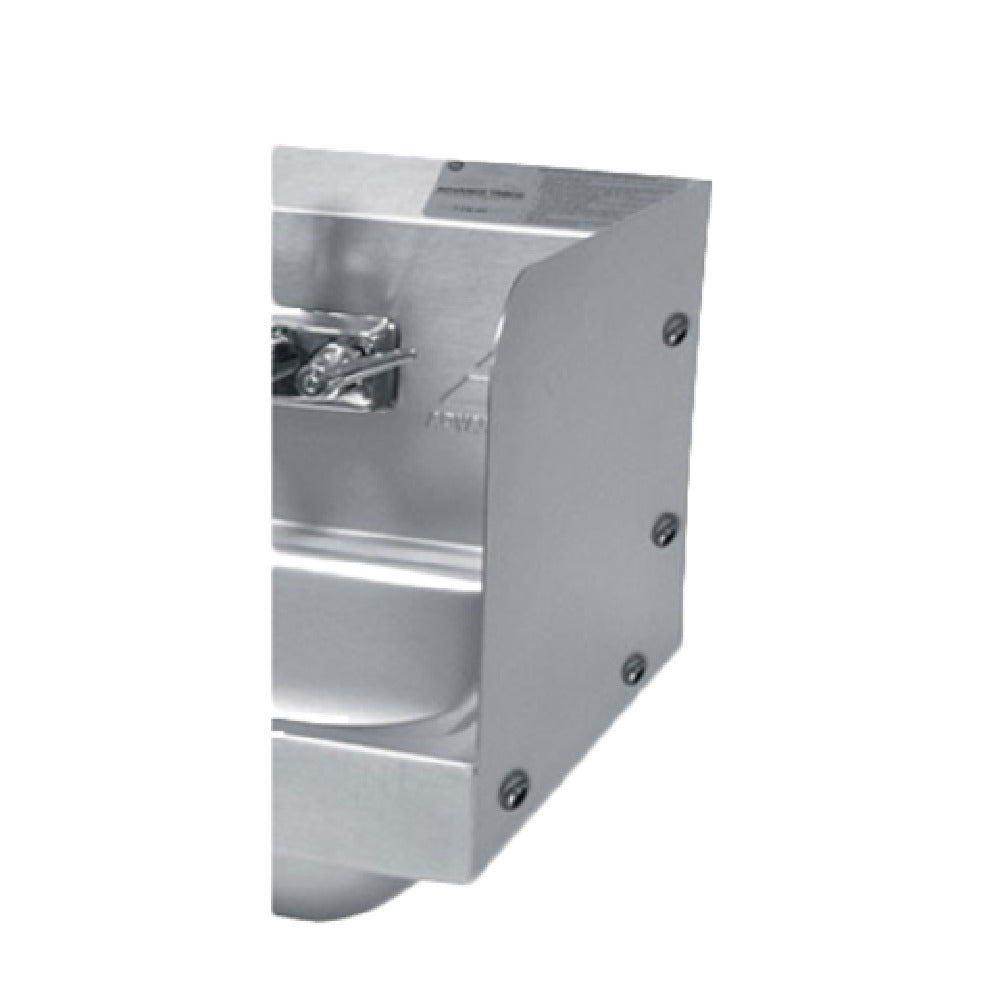 Advance Tabco 7-PS-27A-X Bolted Side Splash 7-3/4"H (installed Height) For Hand Sinks With 9" X 9" Bowl