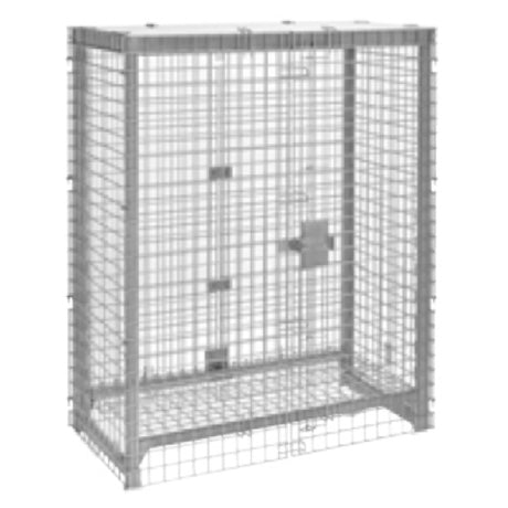 Cambro CPFWSC244860000 Camshelving® Security Cage 26-3/4"W X 50-1/4"L X 61-1/2"H