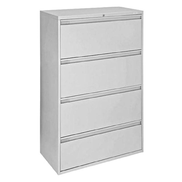 Omcan 45791 (45791) 36" Wide Light Gray Lateral File Cabinet With Four Drawers