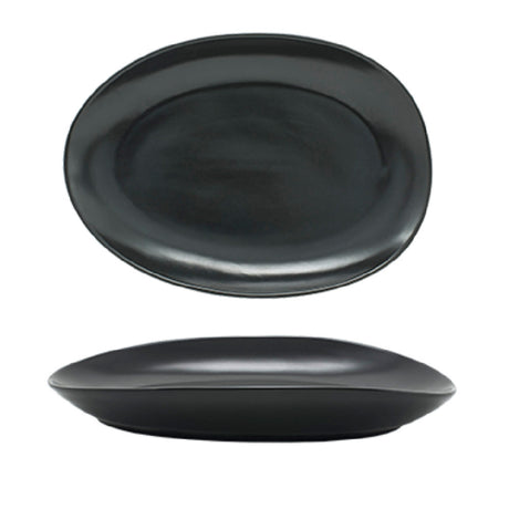 FOH DDP063BKP21 Tides™ Plate 10" X 7" Oval