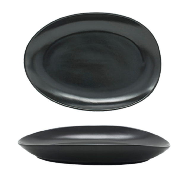 FOH DDP063BKP21 Tides™ Plate 10" X 7" Oval