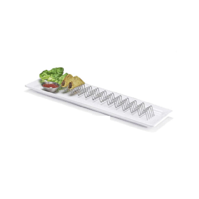 GET Enterprises 4-81828 Mini Taco Holder 15" X 2" X 1" Holds (11) Or (12) Tacos