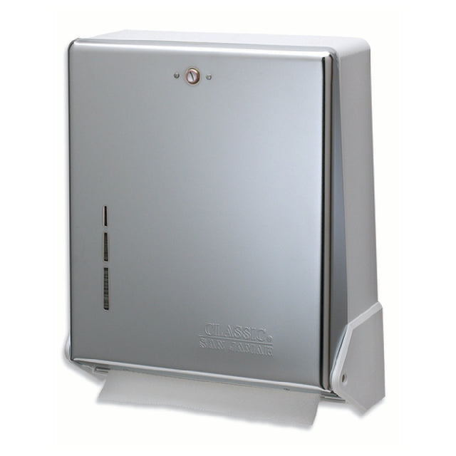 San Jamar T1905XC Classic® Truefold Paper Towel Dispenser Wall Mount 11-5/8"W X 5"D X 14-1/2"H