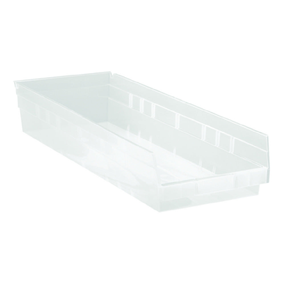 Quantum QSB114CLCS - Economy Shelf Bin, Nesting, 8-3/8"W X 23-5/8"L X 4"H