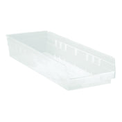 Quantum QSB114CLCS - Economy Shelf Bin, Nesting, 8-3/8"W X 23-5/8"L X 4"H