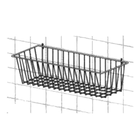 Metro H210C Quick Ship SmartWall Storage Basket 17-3/8"W X 7-1/2"D X 5"H Attaches To Mounting Rail