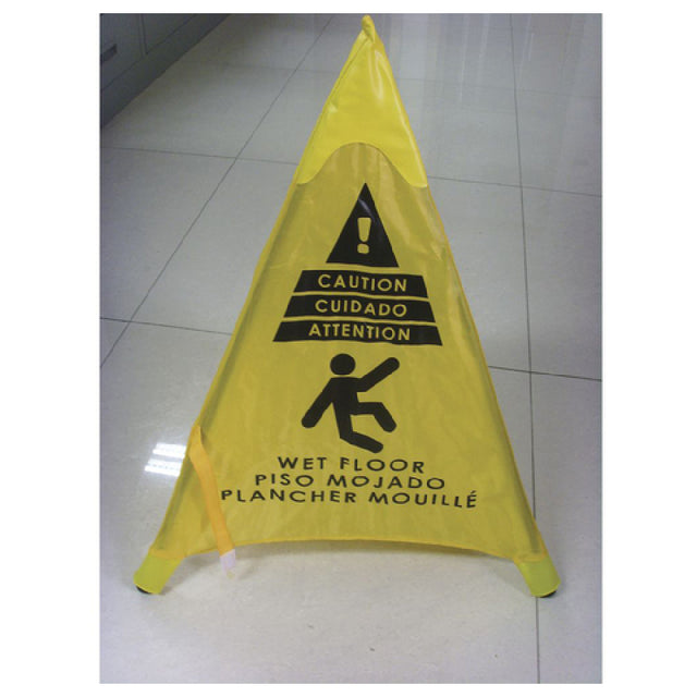 Hubert 58871 - Safety Cone, "Caution Wet Floor", 22-13/16"H
