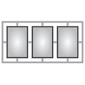 Hubert 61518 - Menu Board, 3-pocket, Wall-mount