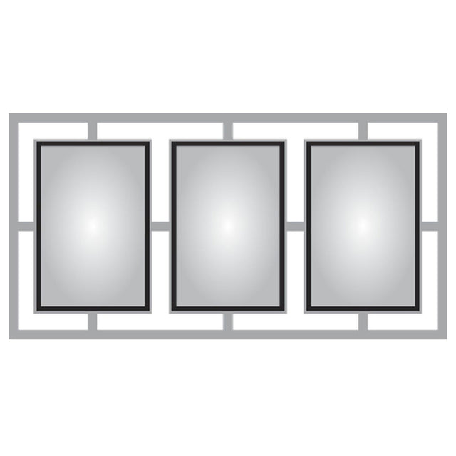 Hubert 61518 - Menu Board, 3-pocket, Wall-mount