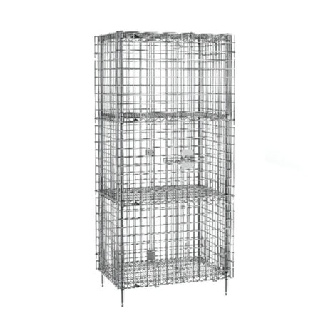 Metro SEC53C-2SE - Super Erecta® Security Unit, Stationary, Chrome Plated Finish