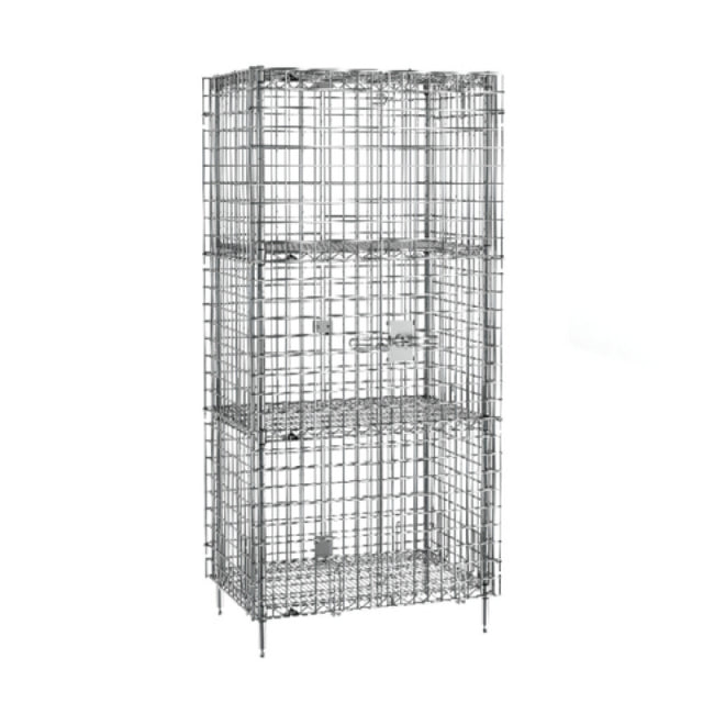 Metro SEC53C-2SE - Super Erecta® Security Unit, Stationary, Chrome Plated Finish