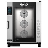 UNOX XAVC-10FS-GPLM_NAT ChefTop MIND.Maps™ Plus Combi Oven/Steam Oven Is A Gas Countertop Oven That Combines Heat