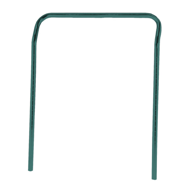 Quantum UH24P U-Handle 24"W X 31-1/2"H Green Epoxy Antimicrobial Finish