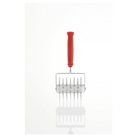 Cuppone A/BCS00 - Dough Docker, Stainless Steel, Red Handle