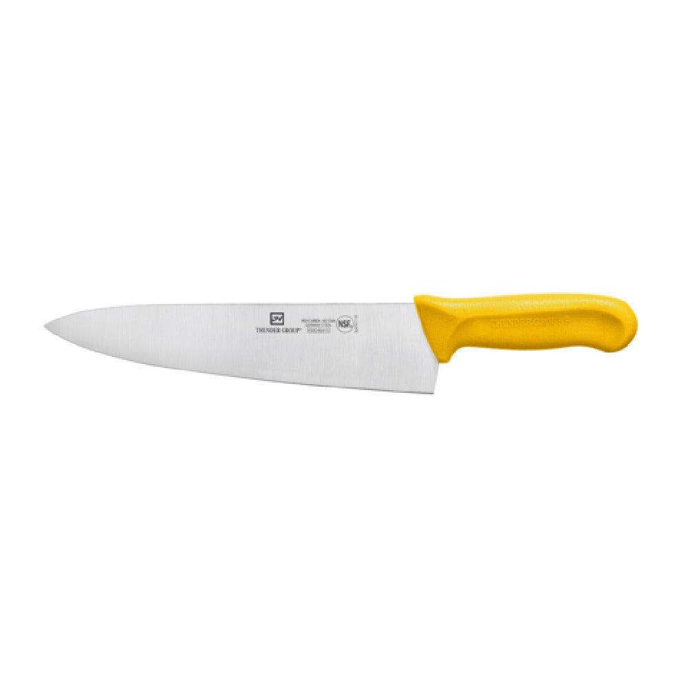 Thunder Group SLKF411YW Chef's Knife 10" Blade Yellow Polypropylene Handles