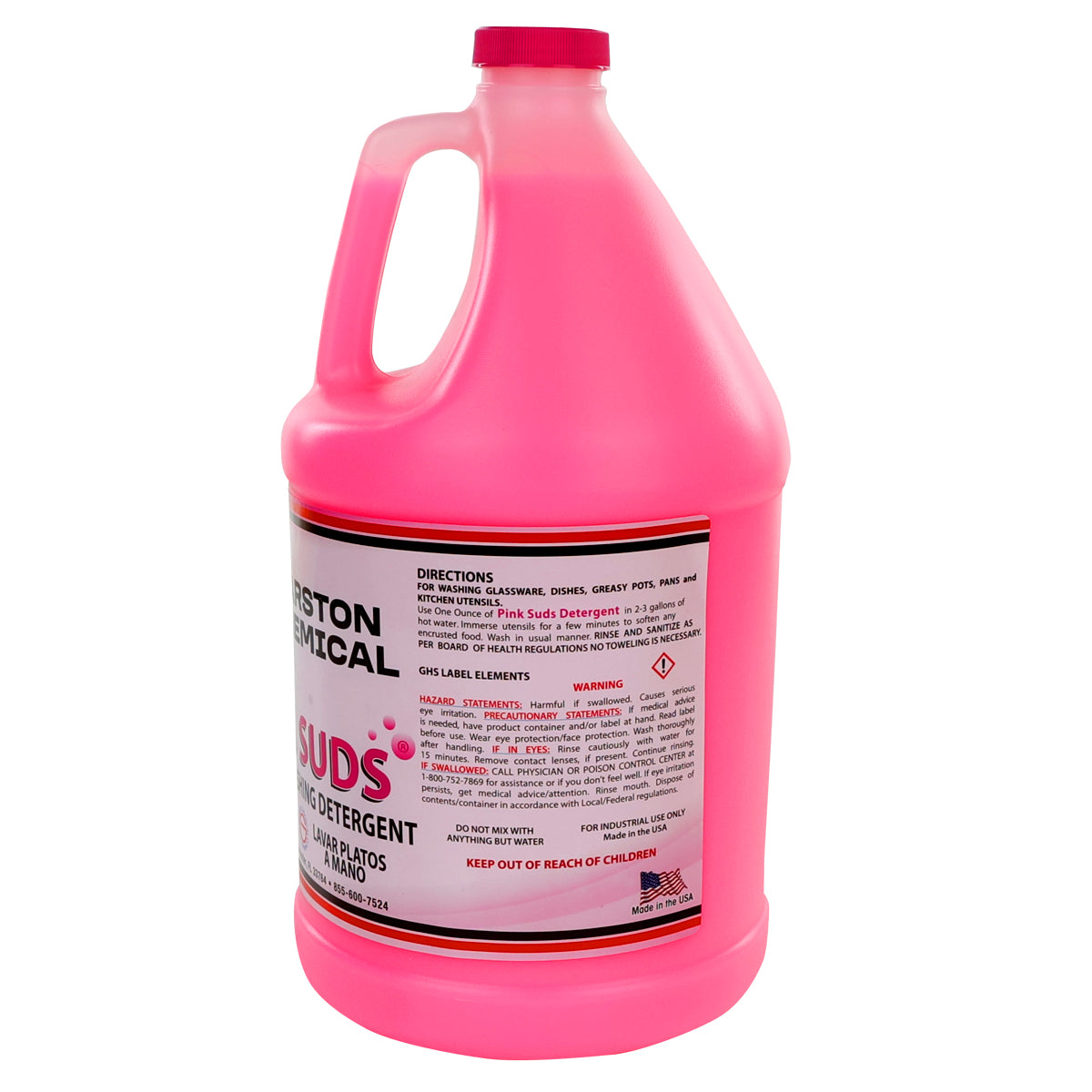 Marston Chemical 300163 Pink Suds Detergent 1 Gal For Hand Washing Dishes