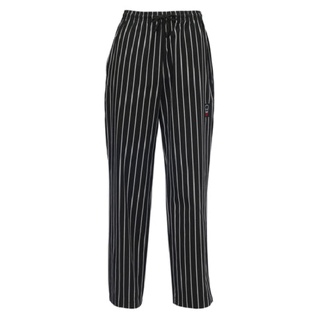 Winco UNF-3CM Newbury Chef Pants Relaxed Fit Elastic Waistband With Drawstring