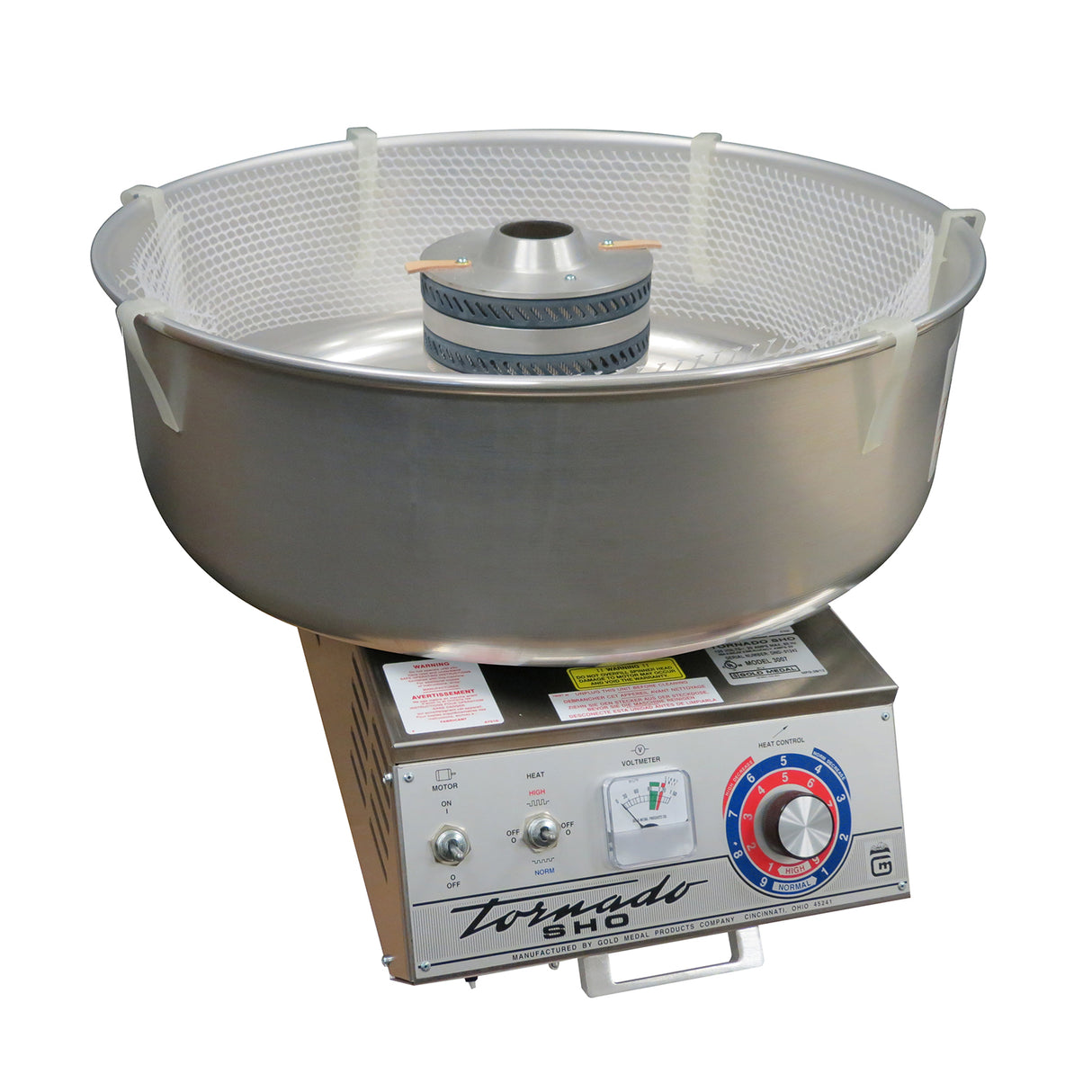 Gold Medal 3007 Tornado® Floss Cotton Candy Machine High Output 7-inch Diameter Head