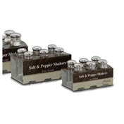 Alegacy Foodservice Products AL6156SP Cash & Carry Salt & Pepper Shaker 3 Oz. Paneled Glass Jar