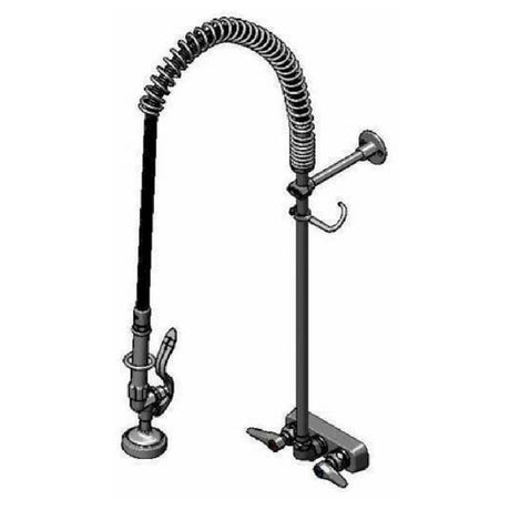 T&S Brass B-5115-B-22R EasyInstall Workboard Pre-Rinse Unit Wall Mount Mixing Faucet