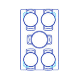 Tablecraft CW1020RSS Hot Food Template 13-1/2" X 21-5/8" (fits Well Size: 11-7/8" X 19-7/8")