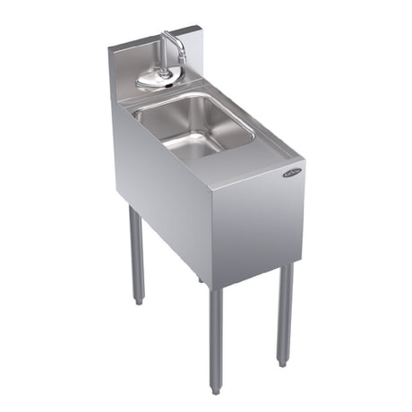 Krowne KR24-1C-E Royal Series Underbar Hand Sink Freestanding 12"W X 24"D X 36-1/2"H.O.A. (to Match Speedrail Depth)