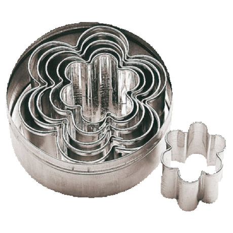 Paderno 47306-10 Dough Cutters 1-1/2"-3-3/4"W X 1-1/8"H Flower