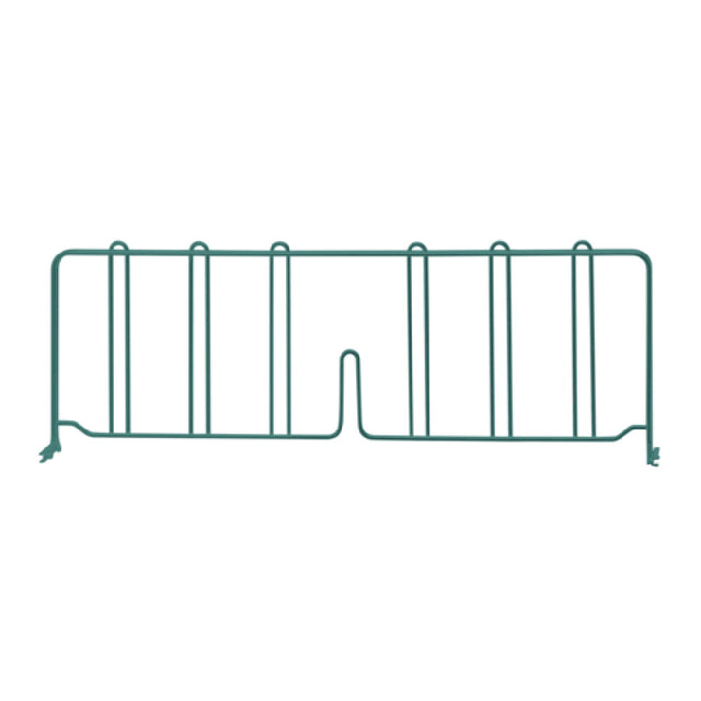 Quantum DIV24P Wire Shelf Divider 24"D X 8"H Green Epoxy Antimicrobial Finish