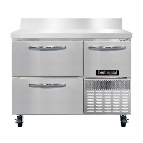 Continental Refrigerator RA43SNBS-D Refrigerated Base Shallow Depth Worktop Unit