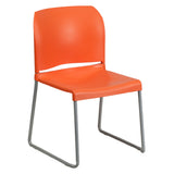 Flash Furniture RUT-238A-OR-GG Hercules Series Contoured Stacking Chair 880 Lb. Weight Capacity