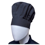 Thunder Group CH013BK Chef Regalia Adjustable Velcro Closure Chef Hats 13.5" High Overall