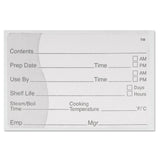 JB Prince U970 Daymark Cook Chill Sous Vide Labels 3-1/4"L X 2-1/4"W White (500 Per Pack)