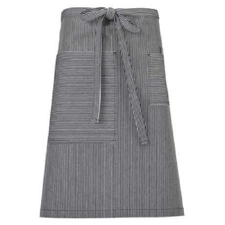 Mercer Culinary M63207RSD Metro Edge® Mid-Bistro Apron 21" X 25-1/2" 45" Ties