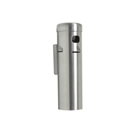 Aarco SS15W Cigarette Receptacle 3-1/2" Dia. X 12-1/4"H Wall Mounted