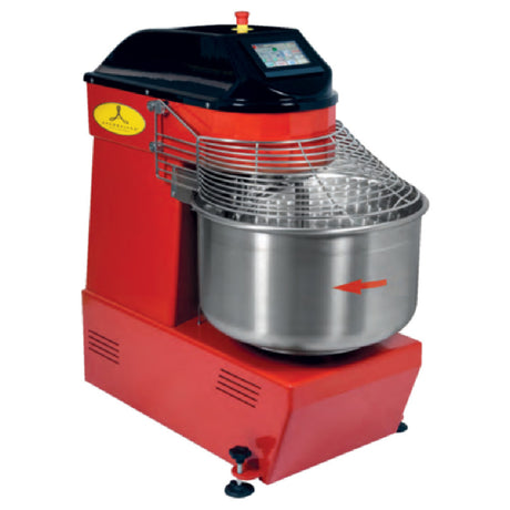 Arcobaleno Pasta Equipment ASM100 Spiral Mixer Variable Speed 100 Qt. (100 L) Stainless Steel Rotating Bowl