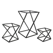 FOH BRI005BKI28 B³ Buffet Building Blocks® Twist Display Riser Set Of 3 (1) 5-3/4"W X 5-3/4"D X 5-1/2"H