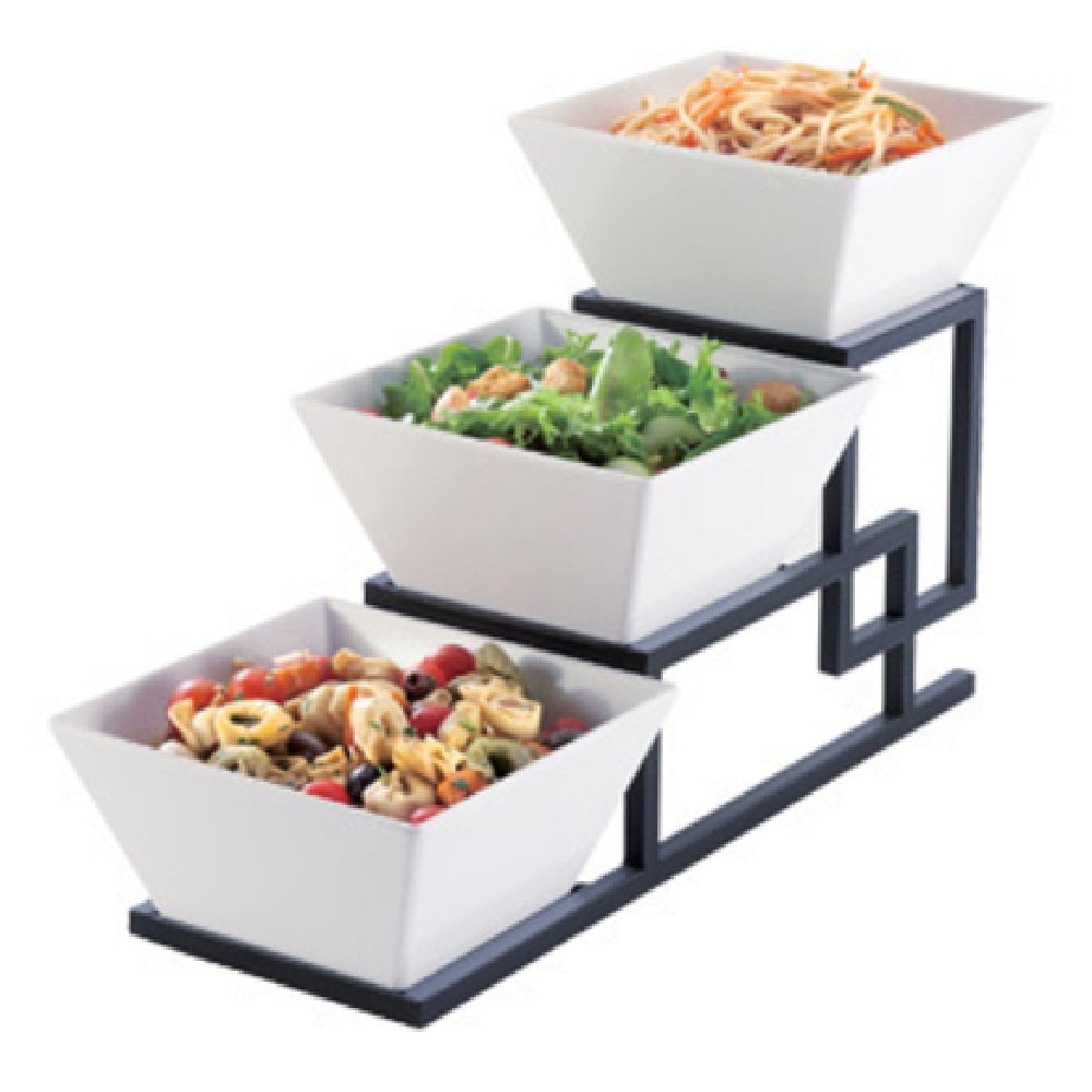 Cal Mil 3404-13 Union Bowl Display 6-1/2"W X 19"D X 12"H 3-tier