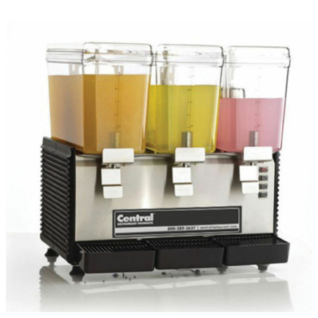 Hubert 16822 - Kratos® Commercial Drink Dispenser, 24"W X 17"D X 24"H, (3) 3-gallon Bowls