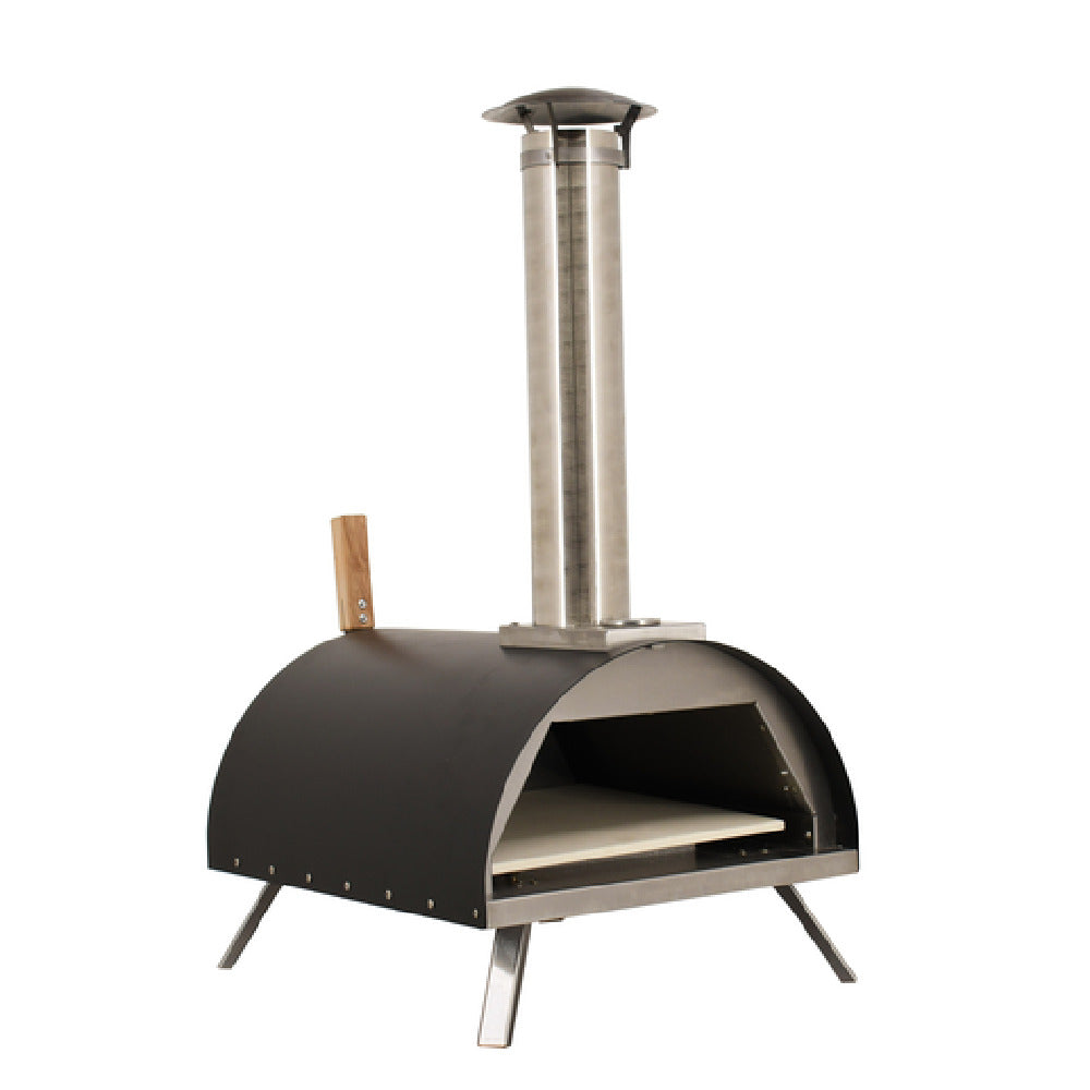 Omcan 44432 (WO-CN-0018-B) Wood Burning Pizza Oven Portable 15 Minute Heating Time To 572°F (300°C)