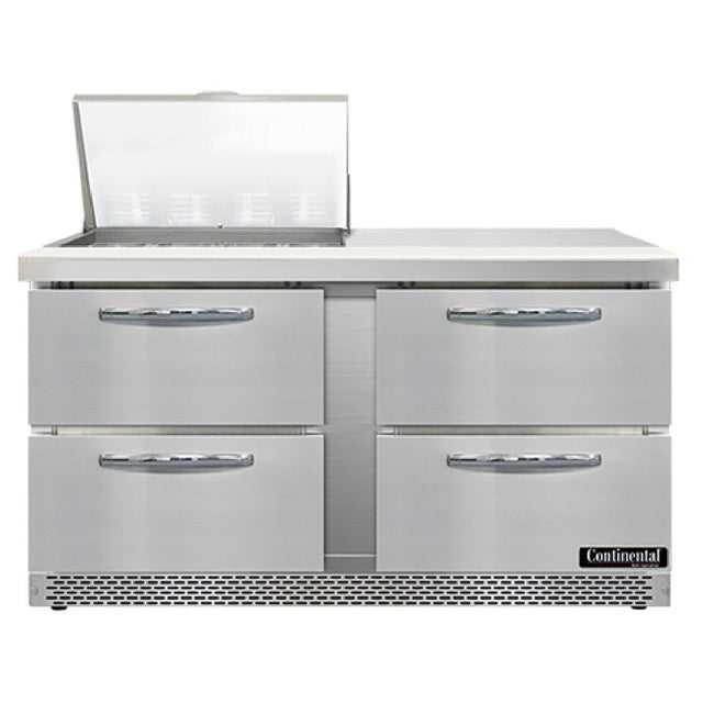 Continental Refrigerator SW60N12M-FB-D Mighty Top Sandwich Unit Front Breather