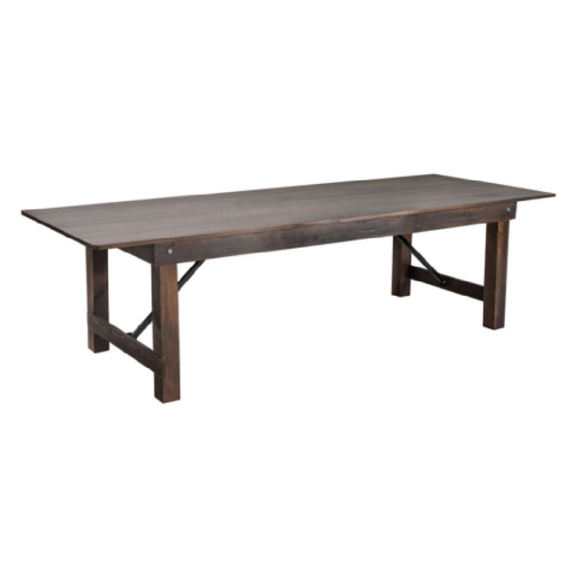 Flash Furniture XA-F-108X40-MG-GG Hercules Series Folding Rustic Farm Table 108"W X 40"D X 30"H